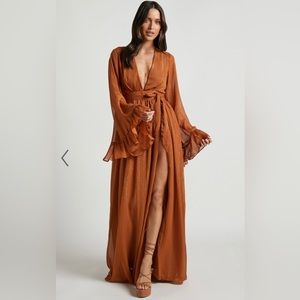 Showpo Dangerous Woman Maxi Dress in Rust